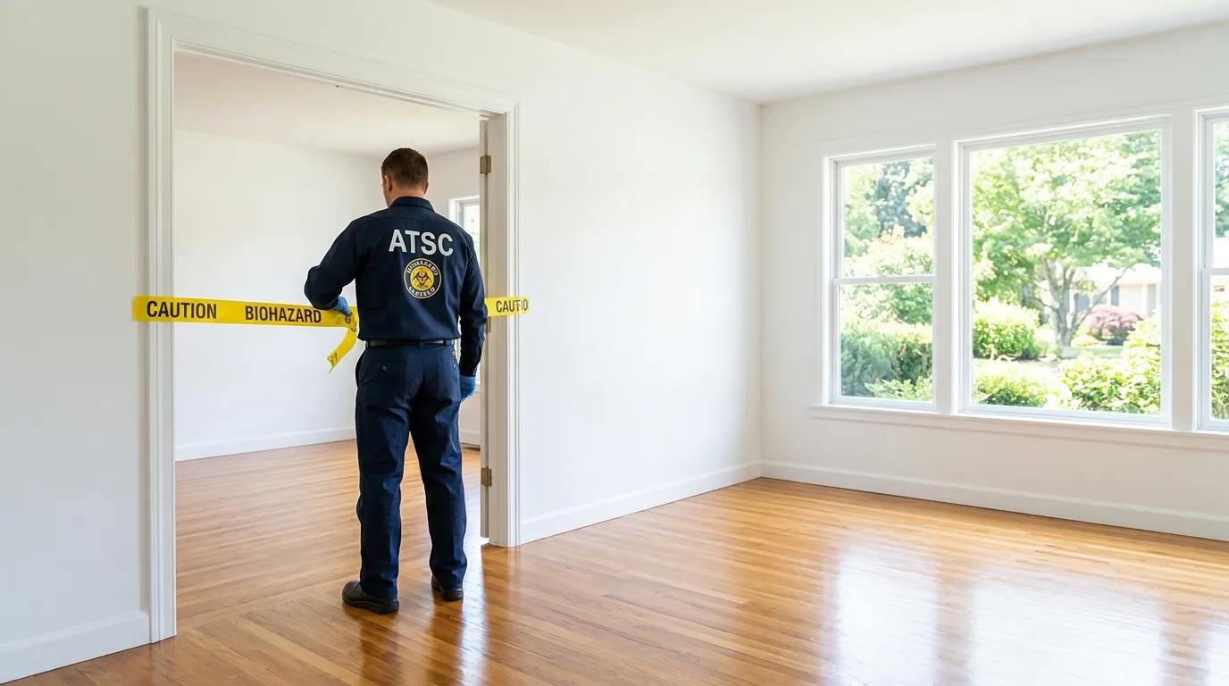 Certified biohazard cleanup crew performing Crime Scene Cleanup in North Decatur
