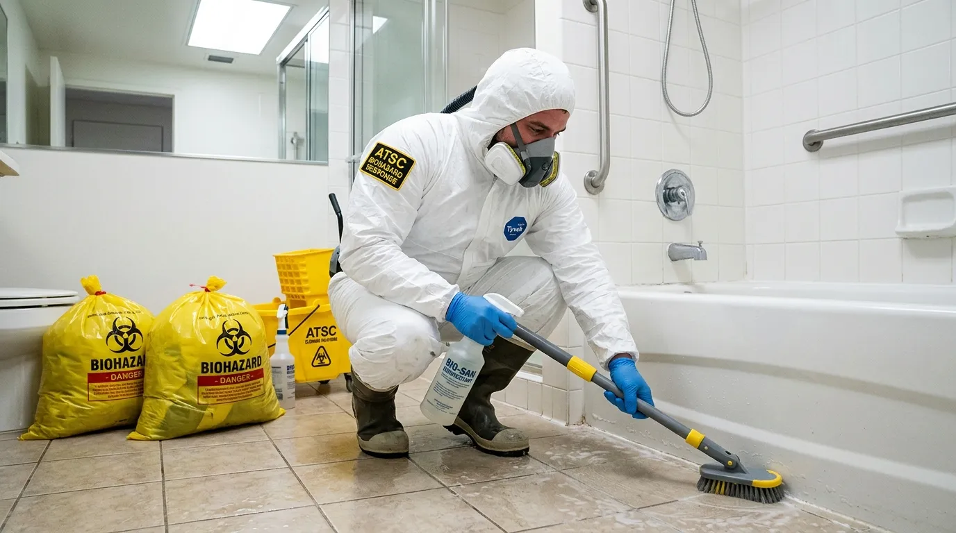 Decontamination equipment deployed for Blood Cleanup in North Decatur